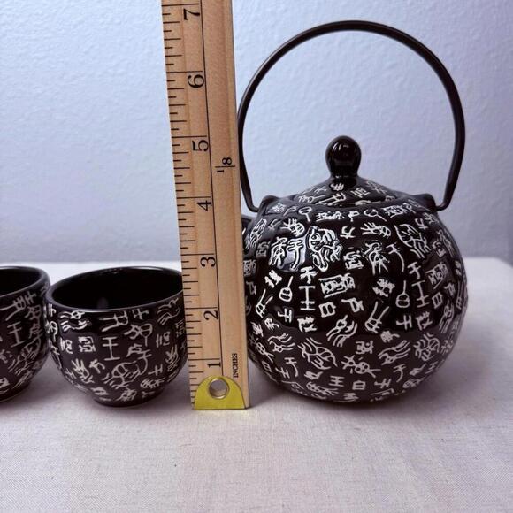 VTG Hand Crafted Asian Ceramic Tea Set 5pc. HARMONY NIB - Picture 4 of 6